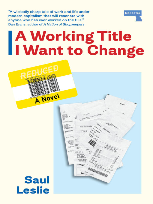 Cover image for A Working Title I Want to Change